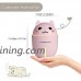 320ml Mini Cute Humidifier Cool Mist Silent LED Night Light USB Portable Desk Fan and Table Lamp 3 in 1 for Car  Home  Office(Pink) - B07CPN8LNG